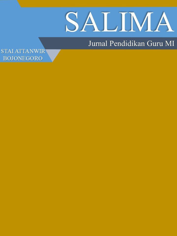  SALIMA: Jurnal Pendidikan Guru MI  merupakan jurnal yang diterbitkan pada Program Studi Pendidikan Guru Madrasah Ibtidaiyah pada SEKOLAH TINGGI AGAMA ISLAM (STAI ATTANWIR Bojonegoro). Jurnal ini terbit dua kali setahun pada bulan Mei. Selanjutnya, jurnal ini diterbitkan dalam versi online. Fokus jurnal ini memuat artikel-artikel penelitian tentang Pendidikan Guru Madrasah Ibtidaiyah/Pendidikan Guru SD/MI/SD, seperti analisis kompetensi, strategi pembelajaran, teori pembelajaran, pengembangan pembelajaran, profesionalisme pendidik, dan hasil penelitian. Reviewer akan meninjau setiap tulisan yang dikirimkan. Proses review menggunakan review double-blind. Pada peer review jenis ini, penulis tidak mengetahui siapa reviewernya. Ini adalah bentuk peer review yang paling umum di antara jurnal sains. SALIMA: Jurnal Pendidikan Guru MI yang didukung untuk menerbitkan artikel-artikel berkualitas dan memberikan hasil positif bagi perkembangan ilmiah terkait fokus jurnal. Anda harus memastikan bahwa tulisan Anda disiapkan menggunakan Template Artikel dan Baca dengan cermat pedoman pengiriman. Kirimkan makalah Anda dalam Bahasa Inggris atau Bahasa Indonesia. Jika Anda memiliki masalah dengan jurnal, silakan hubungi kami di salima@staiattanwir.ac.id